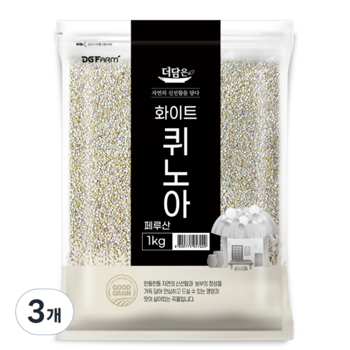 질마재퀴노아 - 더담은 화이트 퀴노아, 1kg, 3개