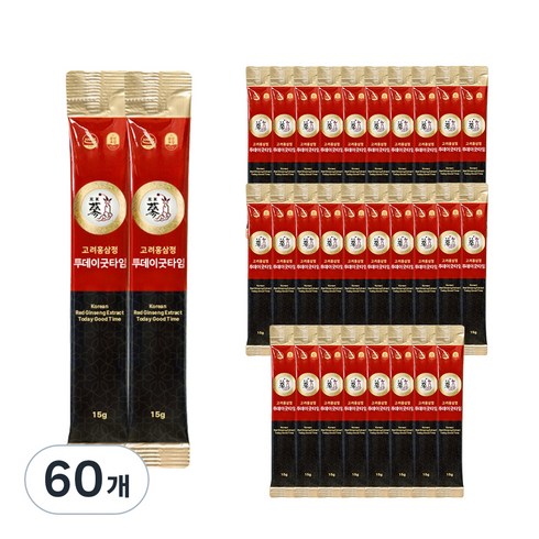 풍년보감 고려홍삼정 투데이굿타임 홍삼스틱 벌크포장, 15g, 60개