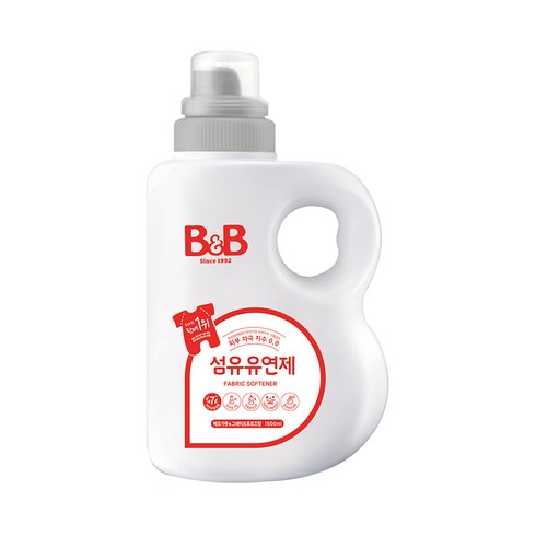 비앤비 섬유유연제 베르가못&그레이프프루츠향 용기형, 1500ml, 1개