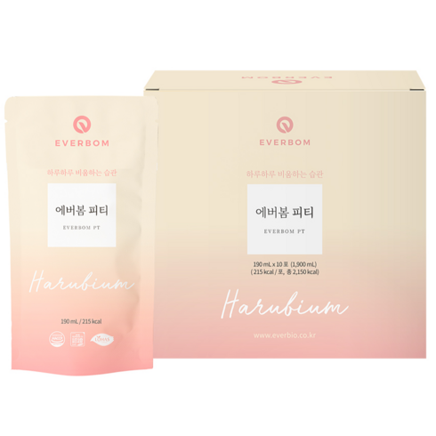 하루비움 - 에버봄 피티 디톡스, 190ml, 10개