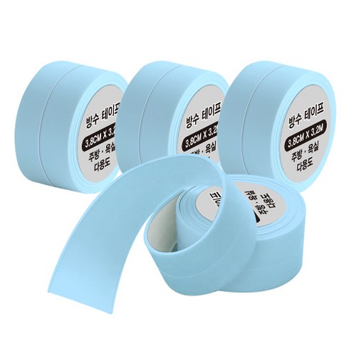 2023년 가성비 최고 방수테이프 - 주방 욕실 다기능방수 테이프 블루 38mm x 3.2m, 4개