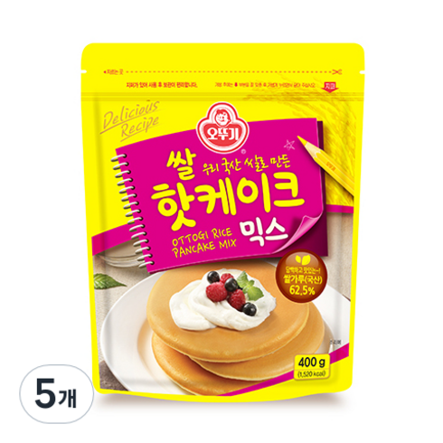 오뚜기 쌀핫케이크 믹스, 400g, 5개