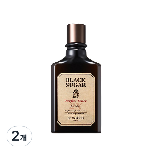 스킨푸드블랙슈가 - 스킨푸드 블랙슈가 퍼펙트 토너 2X 포맨, 180ml, 2개