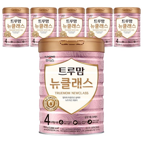 일동후디스 트루맘 뉴클래스 분유 4단계, 800g, 6개