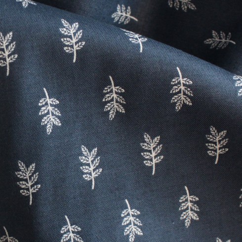 르우홈 월계수 패브릭 원단 네이비