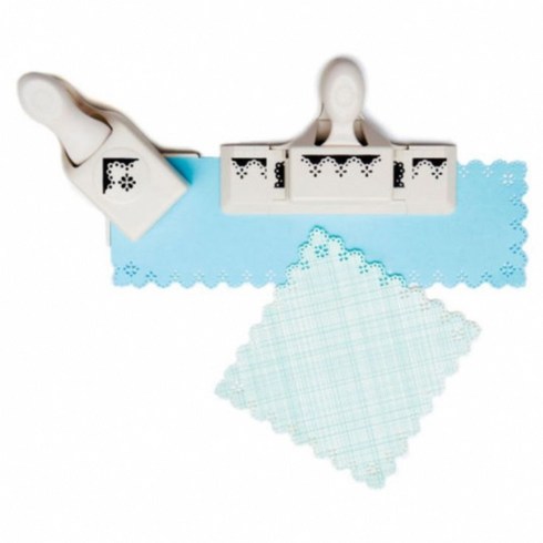한국폼텍 마샤펀치-eyelet lace around the page, 1개, 보더 펀치 1개 + 코너 펀치 1개