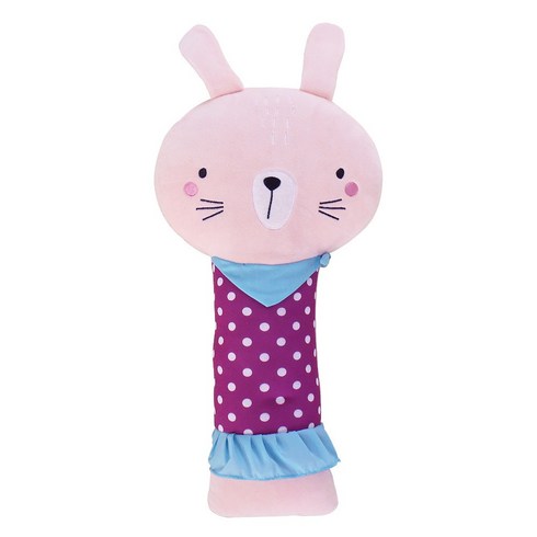 아이자리 애착 안전벨트 인형 토끼, 혼합색상, 1개