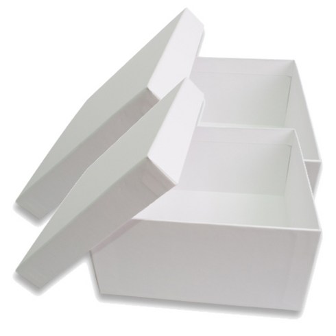 박스몬스터 아트 200 x 200 x 100 mm 선물포장박스, 화이트 3, 2개