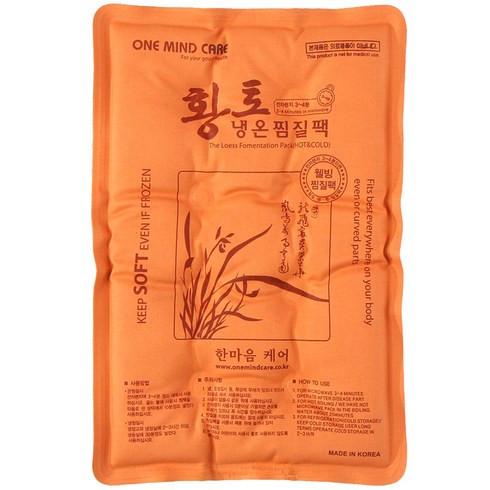 한마음케어 면 황토 냉온 찜질팩 일반형, 1개