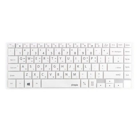 파인피아 삼성 노트북 NT900X5N/NT901X5N/NT900X5Y 전용 문자인쇄키스킨 SS27-A, WHITE, 1개