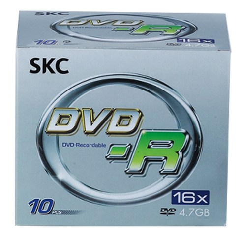 공dvd - SKC DVD-R 16X 4.7GB 공디스크 10p + 주얼 케이스 10p