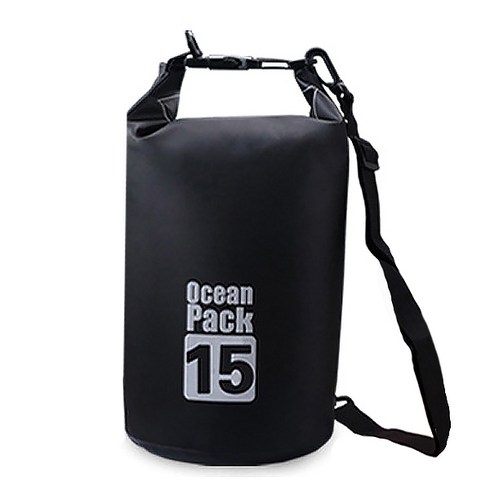 그뤠잇라이프 아쿠아 방수 드라이백 15L, 블랙