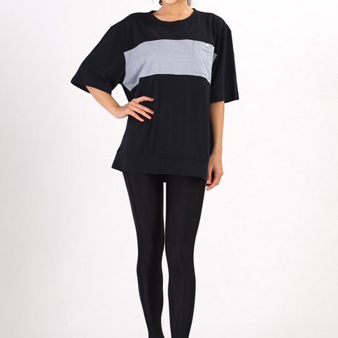 더시럽 여성용 써니 오버핏 고리워터레깅스 세트