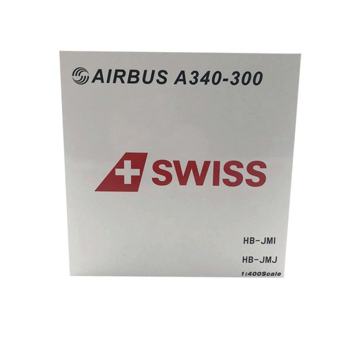 PandaModel 1:400 Swiss Airlines A340-300 HB-JMI Schaffhausen n/c 비행기 다이캐스트, 혼합 색상, 1개
