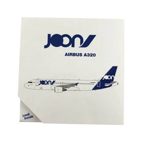 GeminiJets 1:400 JOON A320-200 F-GKXN 비행기 다이캐스트, 혼합 색상, 1개