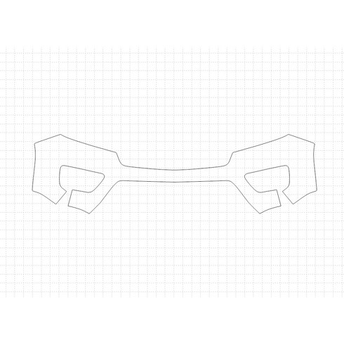 헥시스 쉐보레 콜로라도 WT 2018 PVC PPF 보호필름 차량용 가드용품, 01. BUMPER, 1개