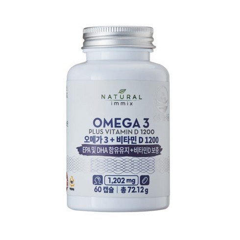 내추럴이믹스 오메가3 + 비타민D 1200, 72.12g, 1개