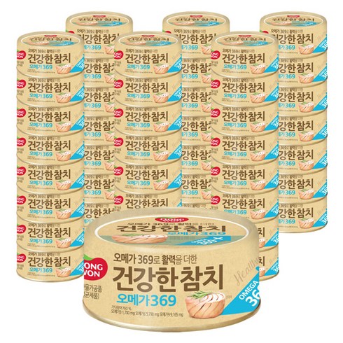 동원에프앤비 건강한 참치 오메가 369, 150g, 48개