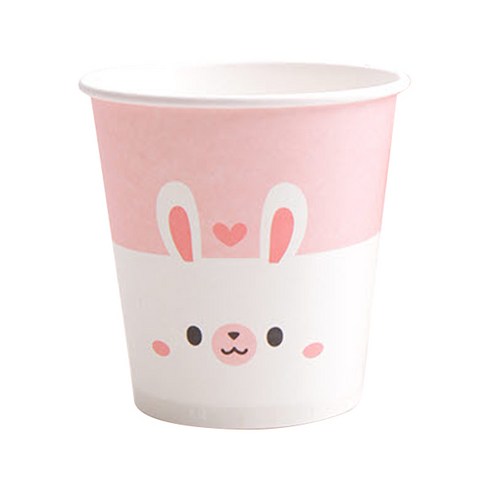 조이풀 애니멀 토끼 종이컵 190ml, 100개입, 3개