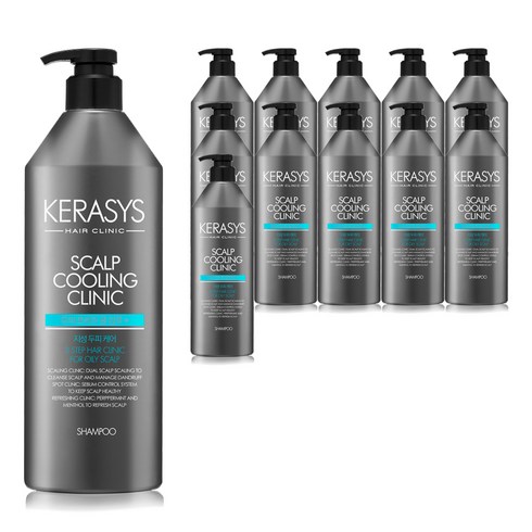케라시스 두피 쿨링 샴푸 플러스, 600ml, 12개
