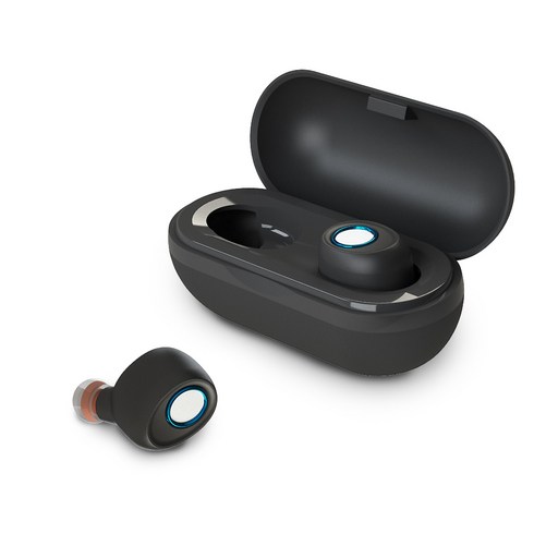 앱코 BEATONIC 블루투스 5.0 무선 휴대용 이어폰 E04, 블랙