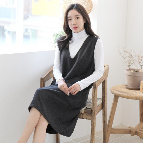 2023년 가성비 최고 조끼원피스 - 세이스타일 톡톡 조끼 포켓 원피스