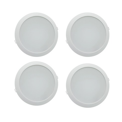 시그마 LED 슬림 다운 라이트 20~21cm 30W 4p, 주광색, 4개