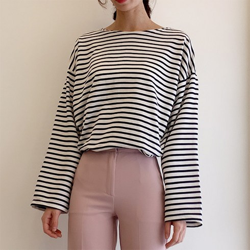 마이시즌 스트라이프 데일리 티셔츠