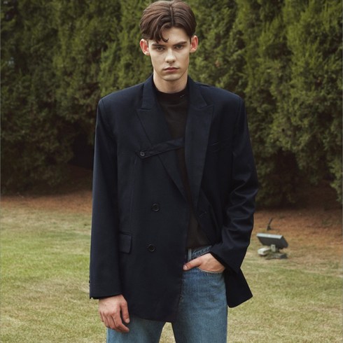 가먼트레이블 남성용 GL Double Jacket, Navy