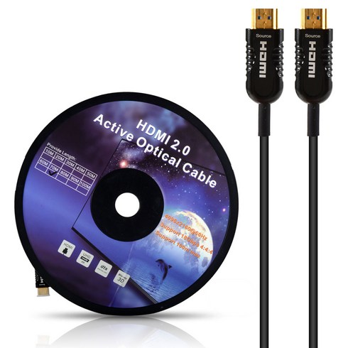 넥스트 HDMI 2.0v ACO 하이브리드 광케이블 NEXT-2020HAOC 20m, 혼합색상, 1개