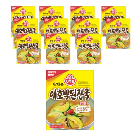 애호박국밥 - 오뚜기 즉석애호박된장국, 36g, 12개