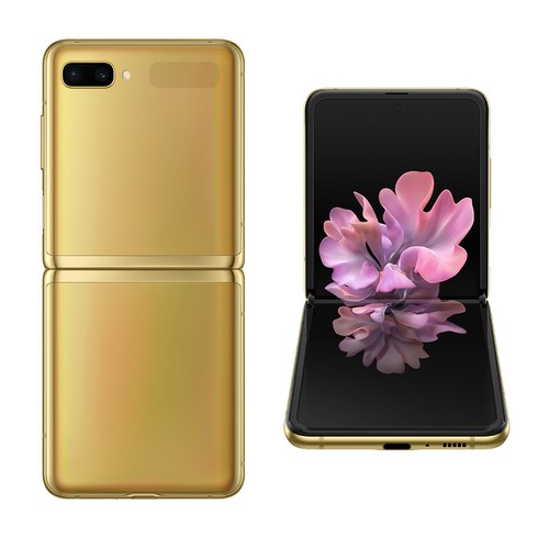 삼성전자 갤럭시 Z플립 자급제폰 256GB, SM-F700N, 미러 골드