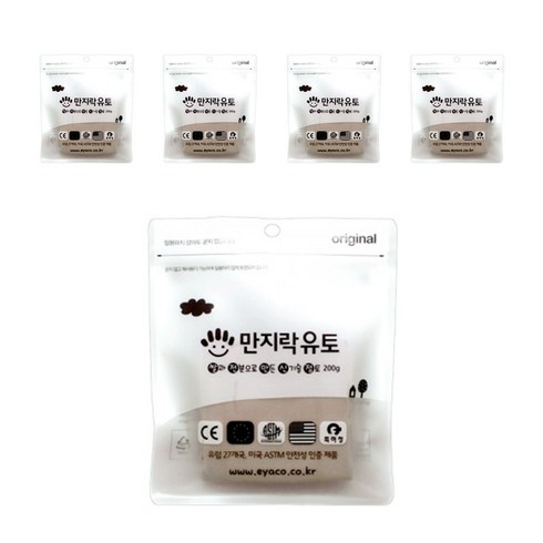 유토 - 만지락 소프트 유토 200g, 5개