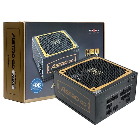 마이크로닉스 ASTRO GD FDB 80PLUS GOLD 풀모듈러 ATX 750W HPM-750GD-F14S