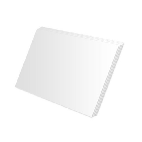 포맥스 - 대원우드보드 백색 원단 우드보드 600 x 900 mm, 7mm, 5개
