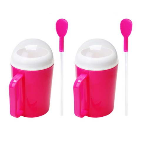 가정용 야무진 슬러시 메이커, 핑크, 300ml, 2개