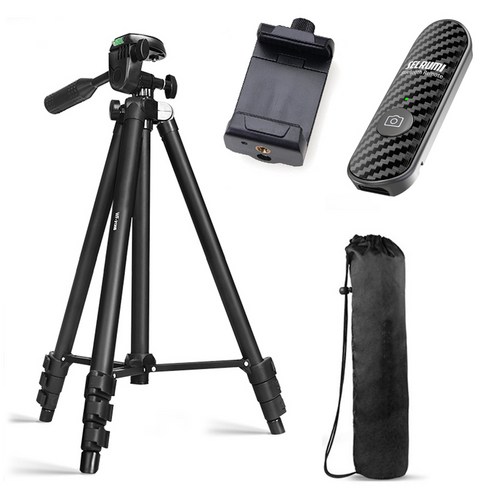셀루미 더블랙 퀵슈 Basis 프리미엄 삼각대 풀세트 125cm, SEL-TR3130B(블랙), 1개