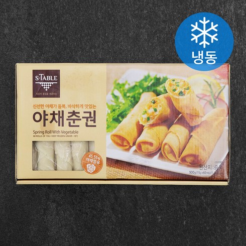 춘권피 - 세미원 야채춘권 (냉동), 900g, 1개