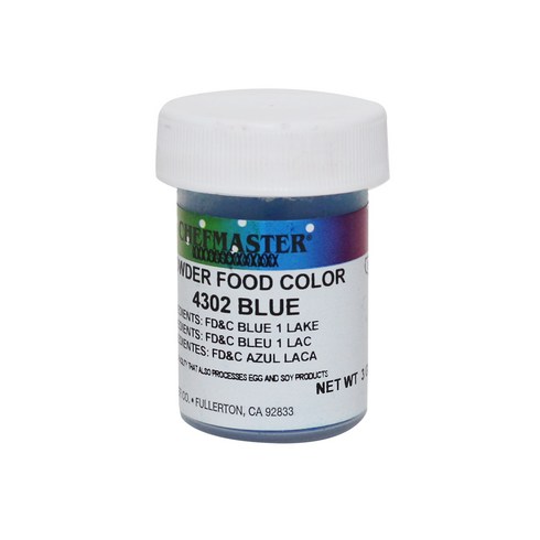 지용성색소 - 셰프마스터 지용성 가루 식용색소 블루, 3g, 1개