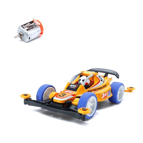 타미야 Mini 4WD Panda Racer Fin 미니카 95228 + Torque Tuned 2 Motor 15484 세트, 혼합색상, 1세트