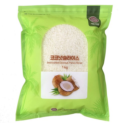 코코넛롱슬라이스 - 이든타운 코코넛슬라이스, 1kg, 1개