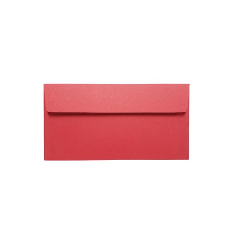 티켓형 상품권 축의금 탄트지 용돈봉투 175 x 85 mm, 진홍색, 100개