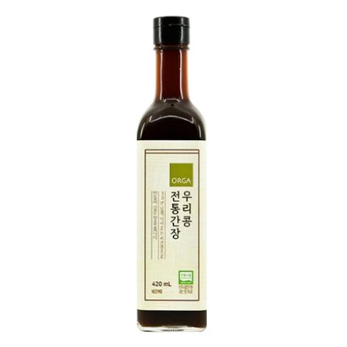 한식간장 - 올가홀푸드 우리콩 전통간장, 420ml, 1개