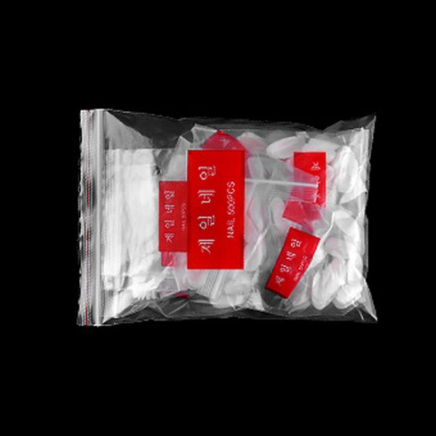 ZPACK 인조손톱 연장팁 ZPACK 숏오발팁 500p 세트, 1세트, 내추럴팁