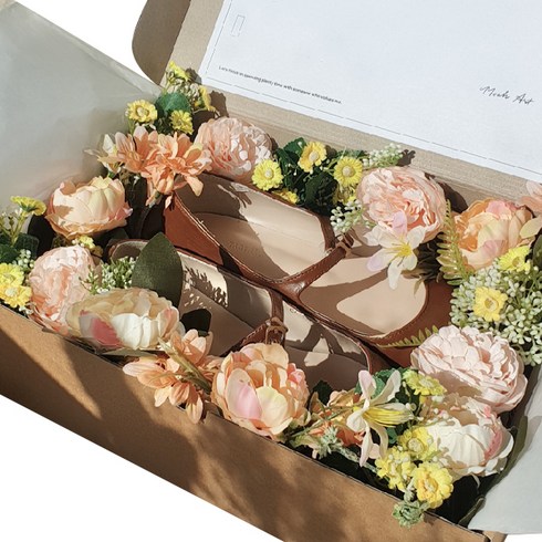 2023년 가성비 최고 명절선물박스 - 꽃신박스 크라프트 박스, 스피링 블러썸, 1개