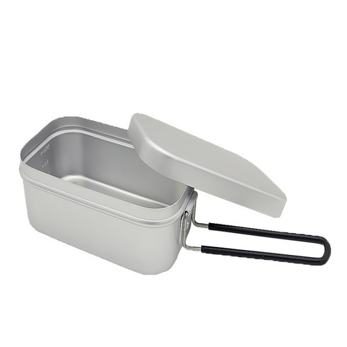 2023년 가성비 최고 반합 - 모루 손잡이 접이식 사각 반합 코펠 L, 혼합색상, 1개