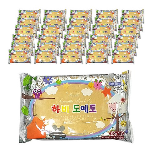 토단교재 하비 도예토 30p, 베이지, 350g