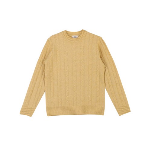 엣지애 슬림 꽈배기 분위기갑 니트 MCTMD5002FW1
