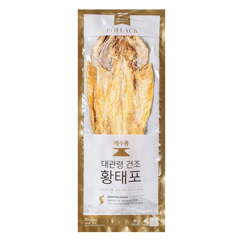 황태포 - 마켓밀러 대관령 건조 황태포, 70g, 1개