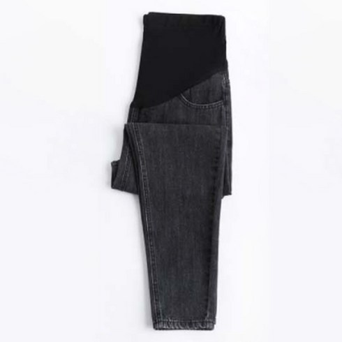 스타일 배기 임산부 청바지